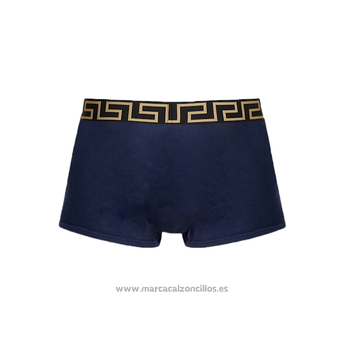 Nuevo Boxer Versace Hombre Negro Azul Oscuro
